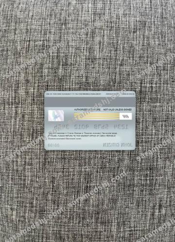 Czech republic ceskoslovenská obchodní bank visa debit card photolook back
